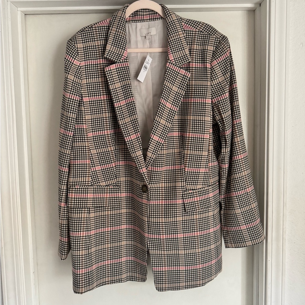 NWT Loft Plaid Blazer